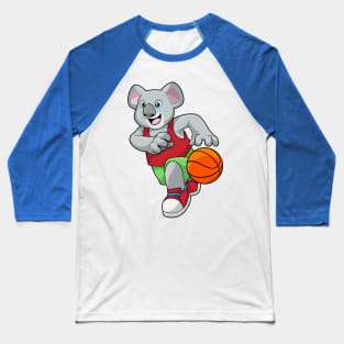 Koala at Basketball Sports Baseball T-Shirt